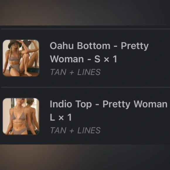 Nwt Tan + Lines Oahu bikini set - top and bottom - Pretty Woman brown polka dot! - Picture 2 of 4